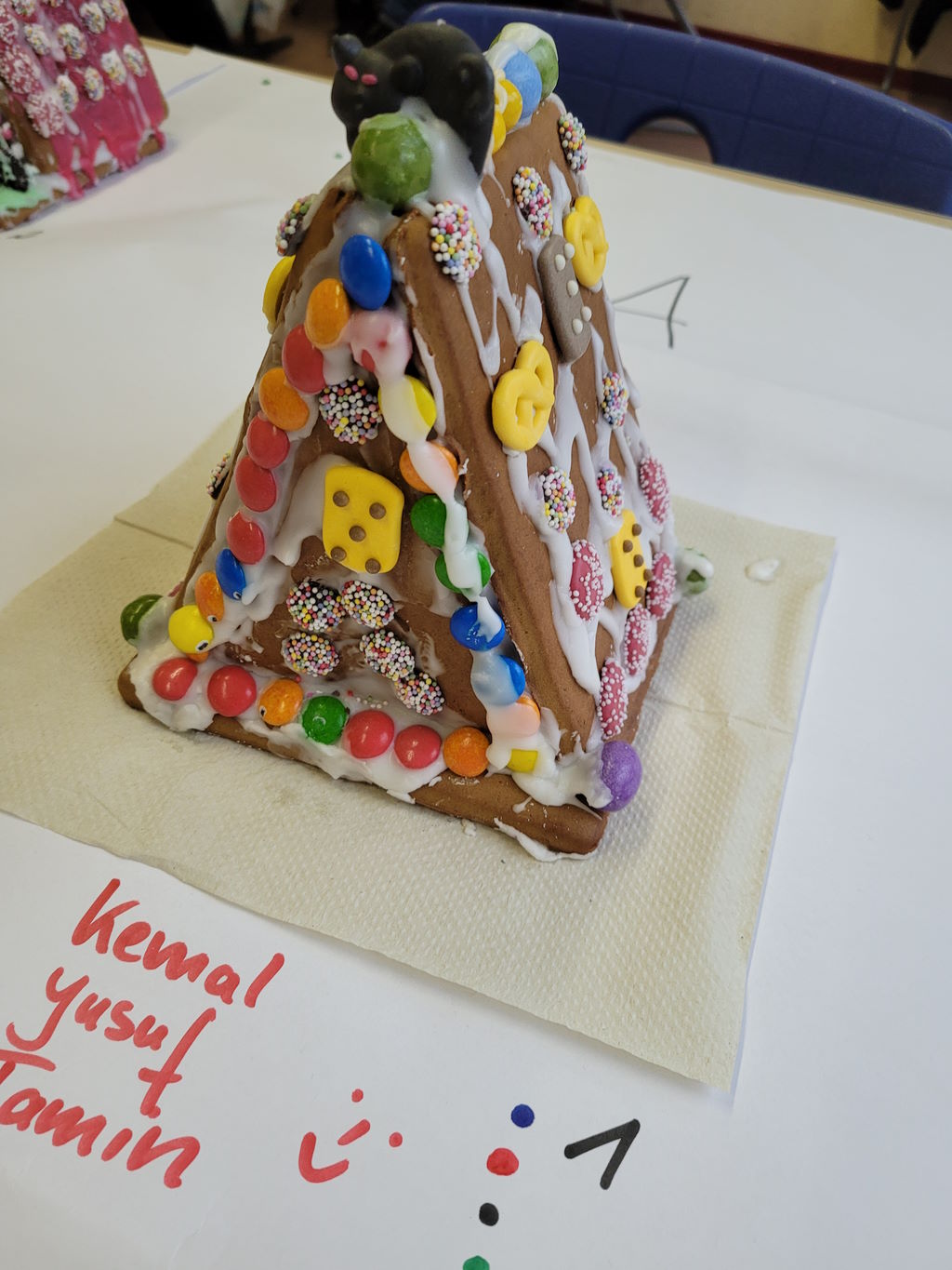 Lebkuchenhaus in der Weihnachtsbäckerei